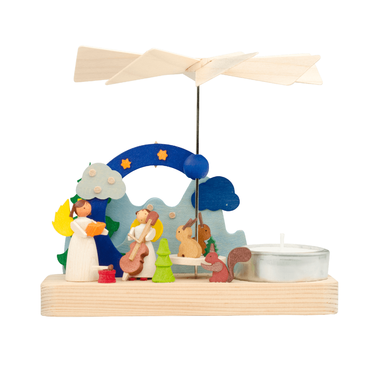 Pyramide 1 Teelicht Engel