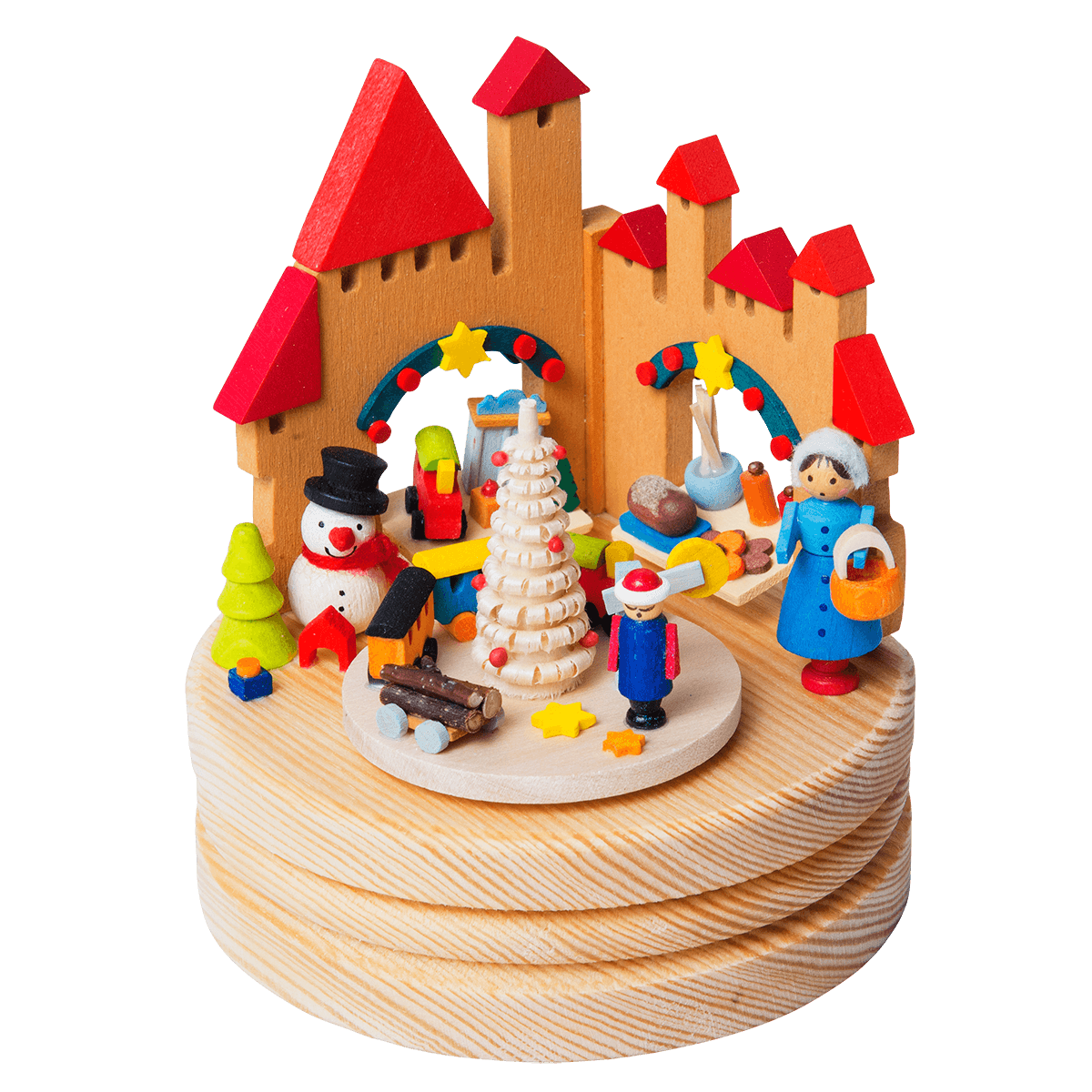 Spieldose Weihnachtsmarkt
