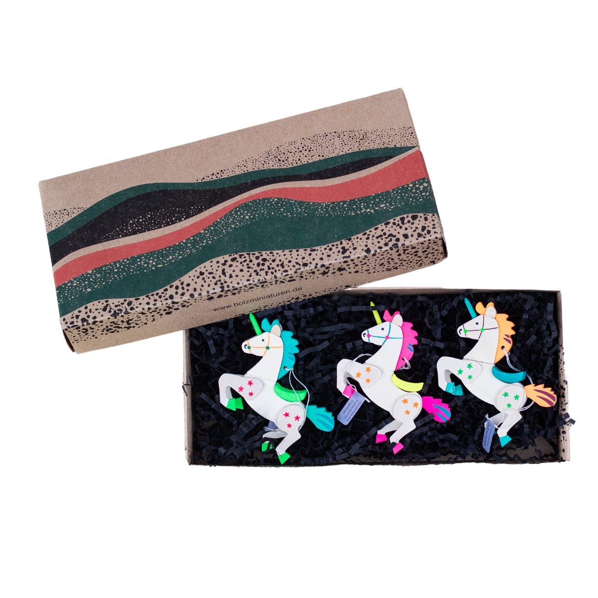 Geschenk-Set 'Einhörner', 3-teilig