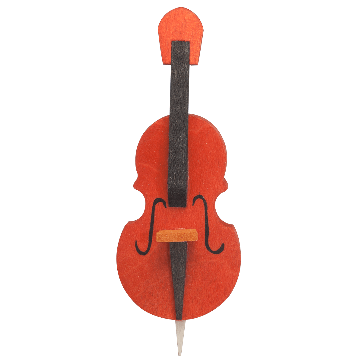 Kontrabass als Baumschmuck braun