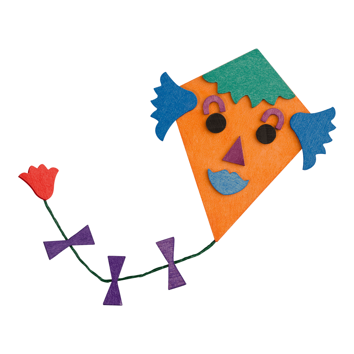 Herbstdrachen mit Klammer orange