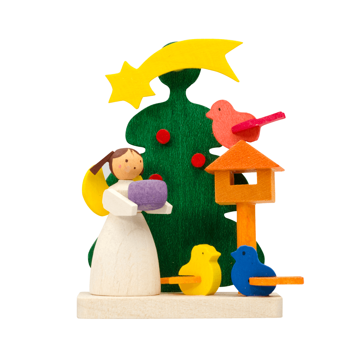 Baum-Engel als Baumschmuck - mit Vogelfütterung -