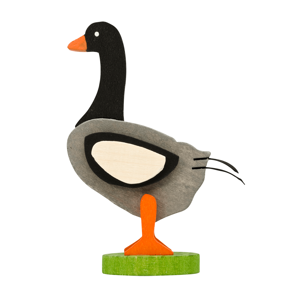 - GRAU MIT SCHWARZEM KOPF -