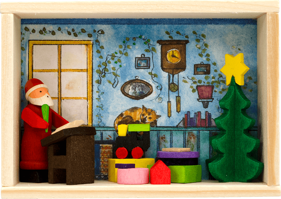 Glückwunschkästel  W-Mann & Wunschzettel