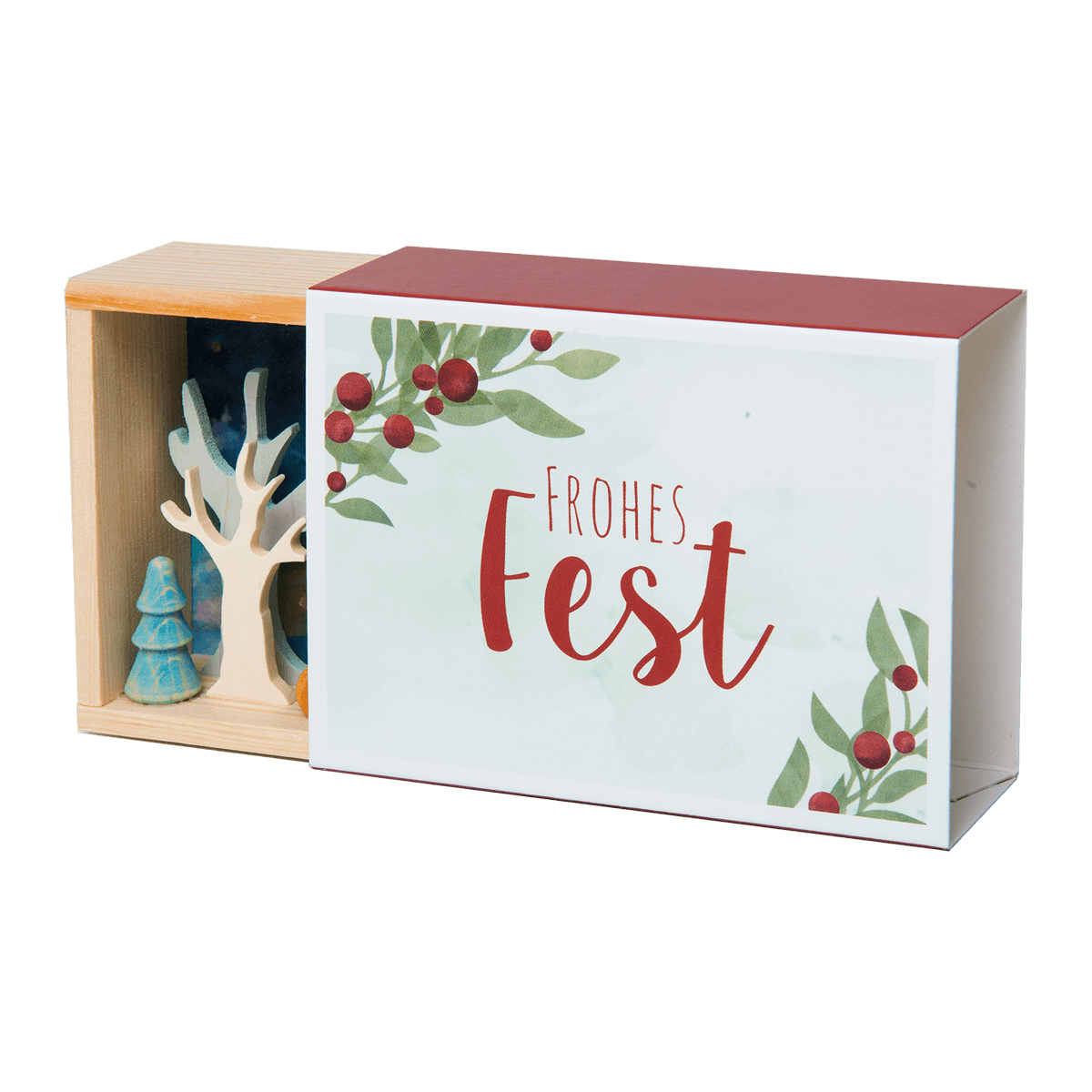 Glückwunschkästel Schneemann