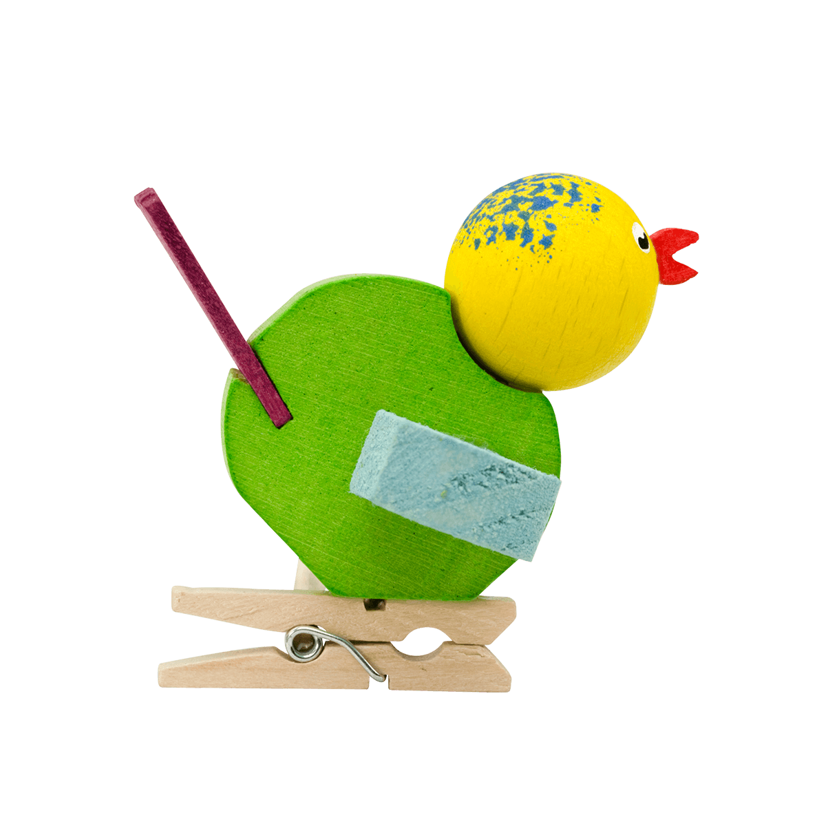 - HELLGRÜN MIT BLAUEN FLÜGELN -