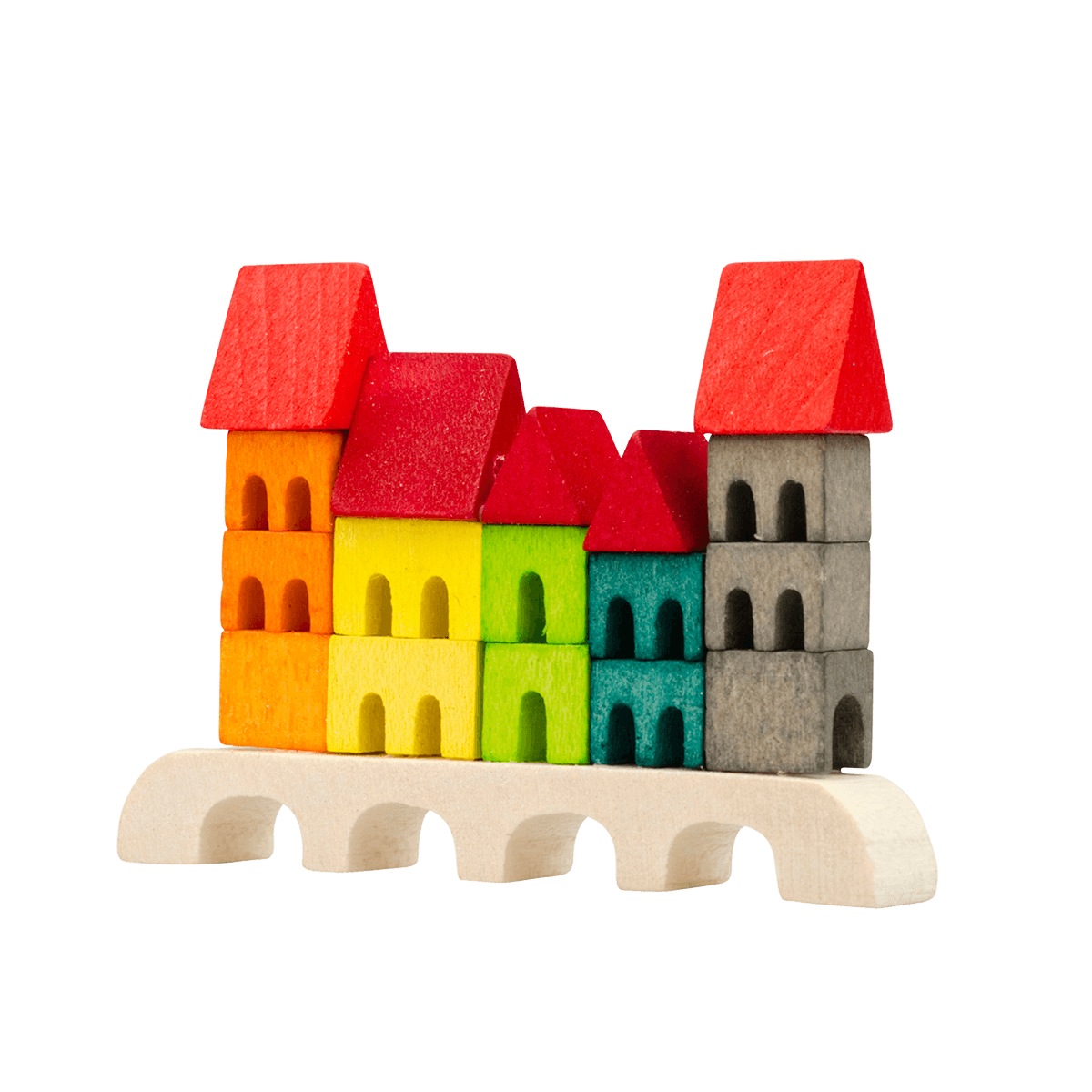 Häuserbrücke als Baumschmuck