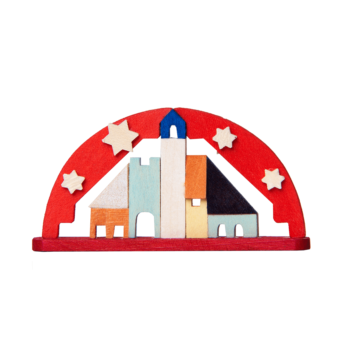 Schwibbogen als Baumschmuck - rot -