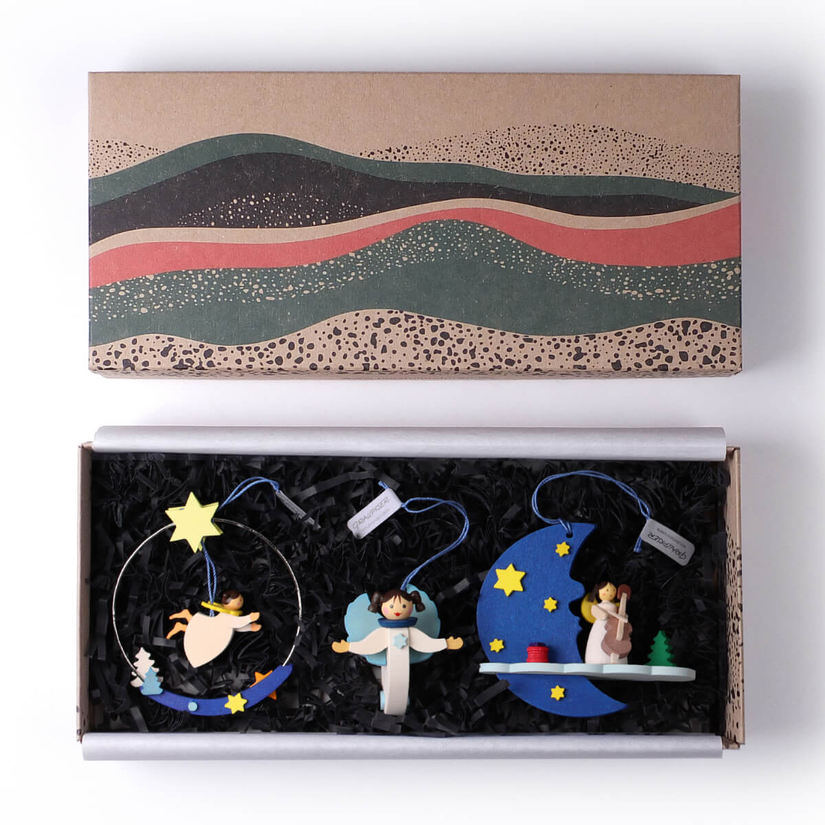 Geschenk-Set 'Engelchen' Baumschmuck, 3-teilig