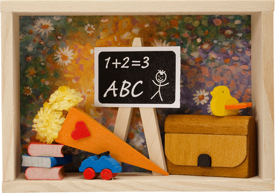 Glückwunschkästel Schulanfang