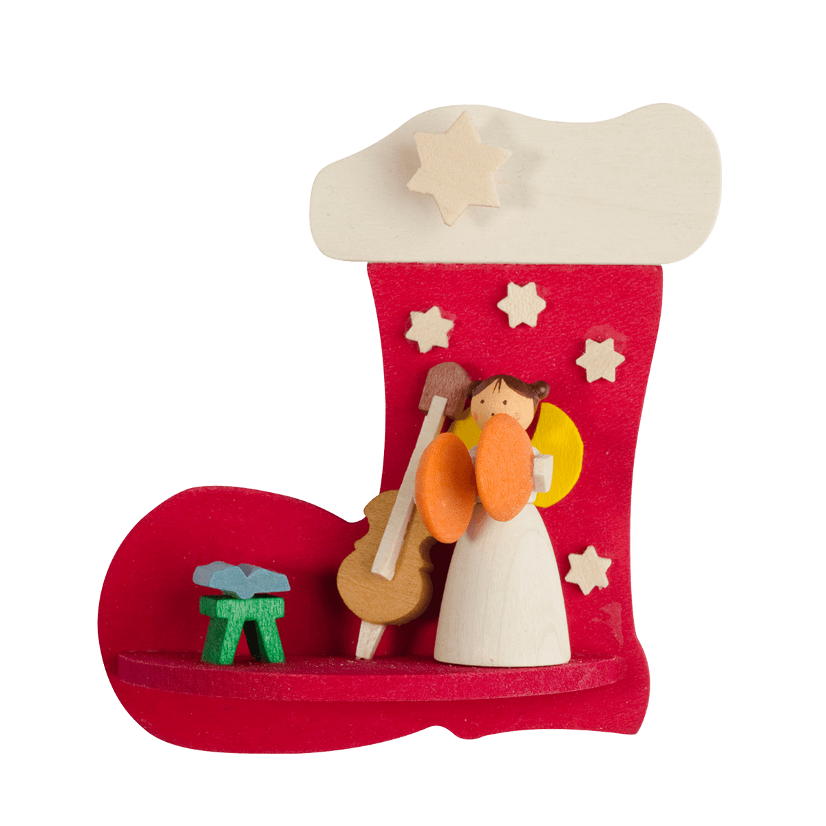 Stiefel-Engel als Baumschmuck