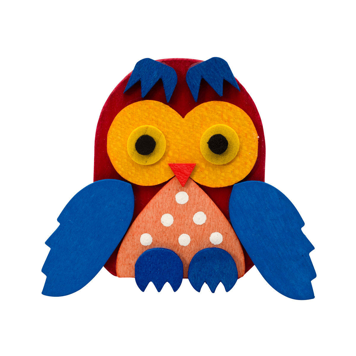 - DUNKELROT MIT BLAUEN FLÜGELN -